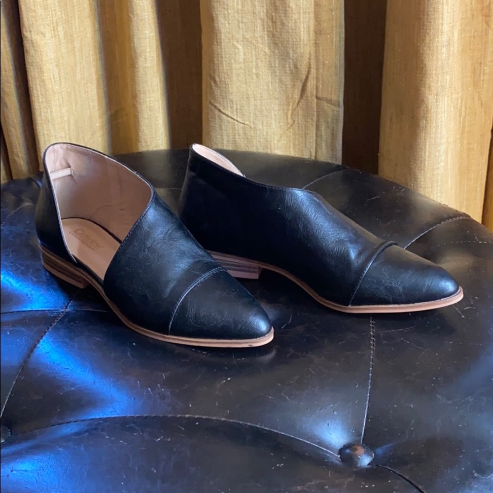 Catherine Malandrino Zwan D’Orsay Black Flat